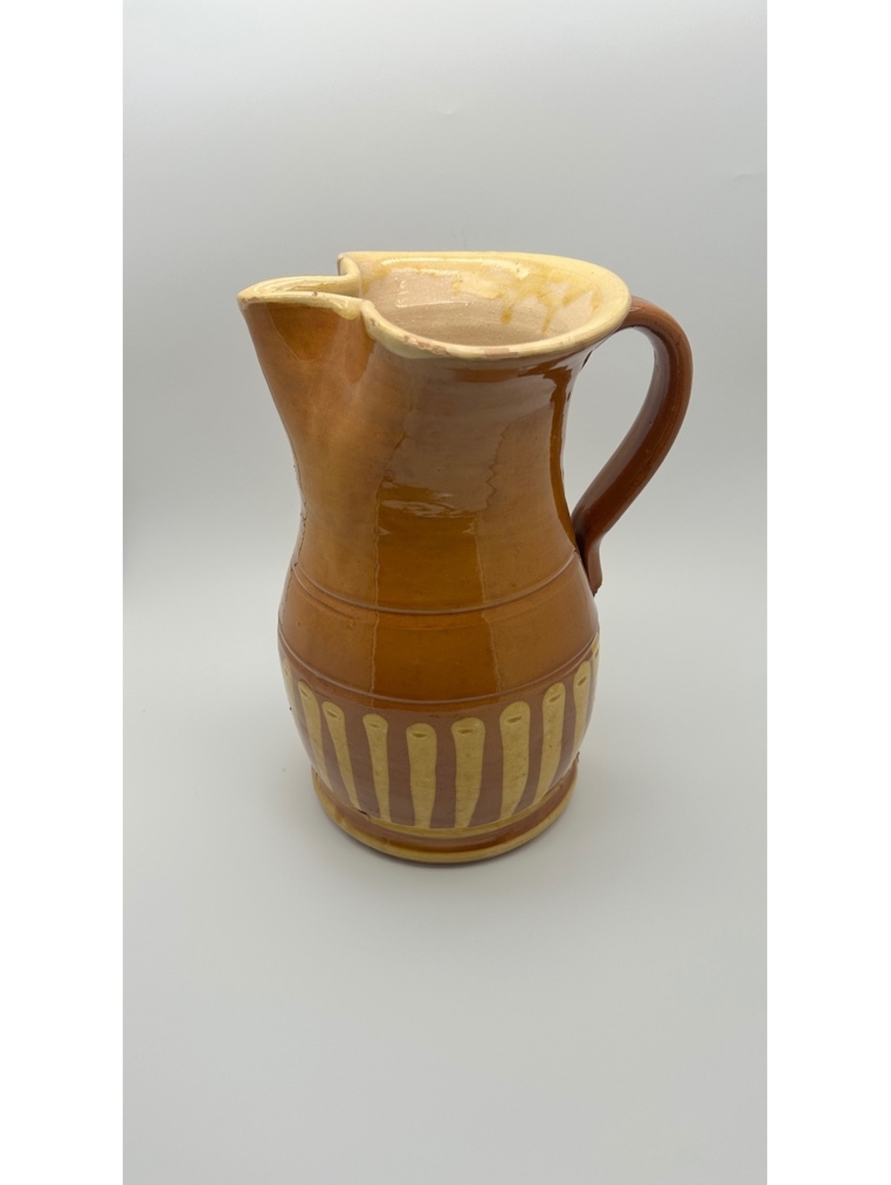Vintage Italian Handmade Terracotta Pitcher 24 ounces